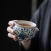 Kung Fu Tea Set Master Cup Handmade Blue And White Tea Cup Women'S Personal Cup Smell Cup Zen Tea Cup