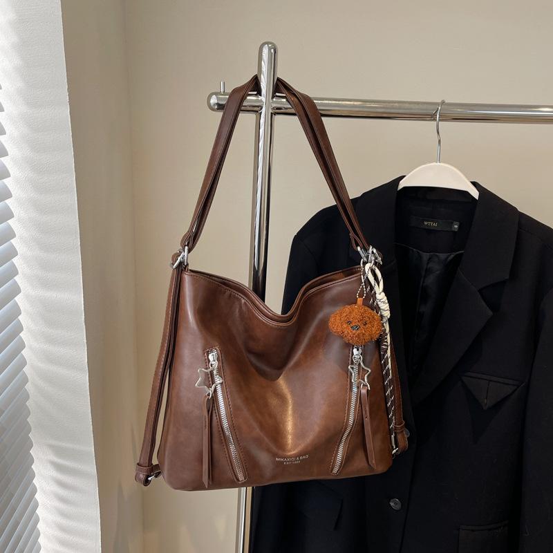 Autumn and Winter Tote Bag Women's New Large-capacity Commuting Backpack Can Be Crossbody Versatile High-texture Going Out Backpack