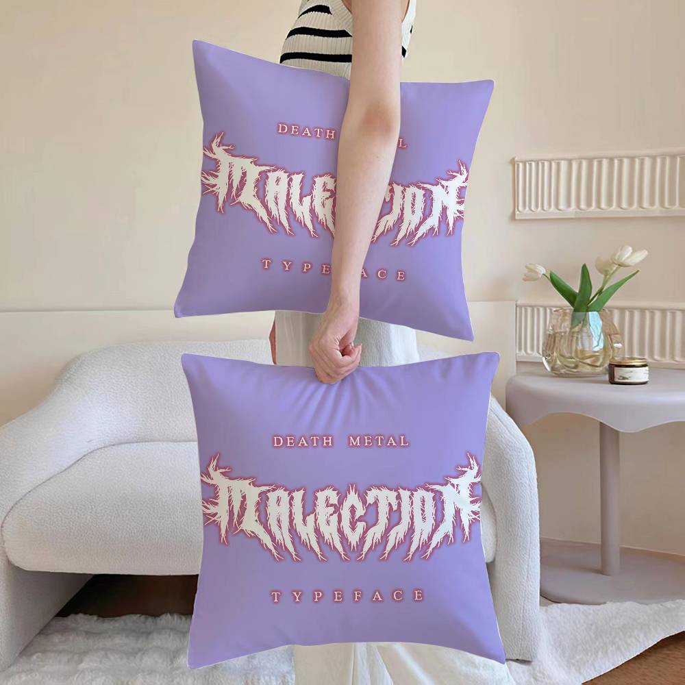 T-Thrash Аниме Металл Наволочка Наволочка против пылевых клещей Невидимая молния шелковистая Накидка на диванную подушку