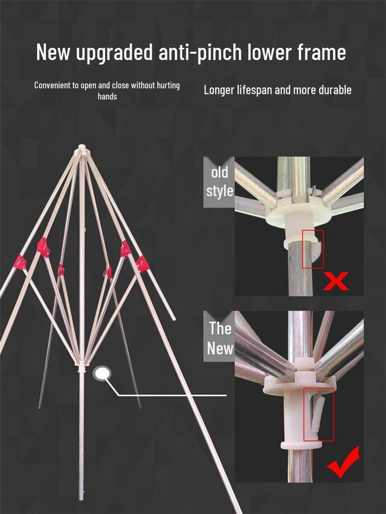 Складной уличный коммерческий солнцезащитный зонт с наклоном и козырьком