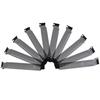10Pcs New Black Pci Slot Cover Dust Filter Blanking Plate Hard Steel