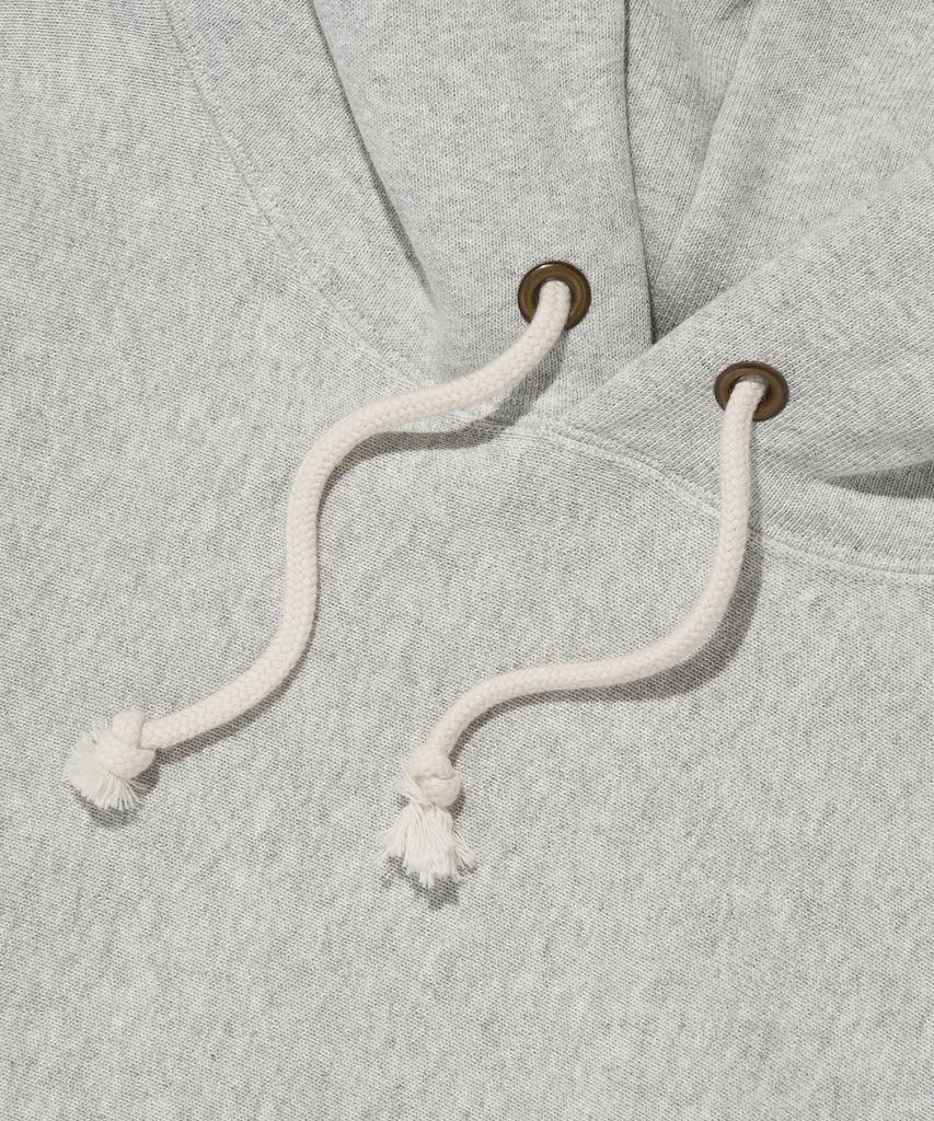 Худи с обратной вязкой 115 Blu-Tack Свободного кроя Обычный серый