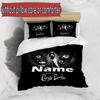 3pcs Duvet Cover Set (1*Duvet Cover + 2*Pillowcase, Without Core), Custom Name Corpse Bride Pattern Bedding Set, Home Bedroom Decor Gift