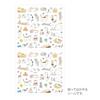 Midori notebook sticker sticker cat pattern S + M 2 types set 82687006 82688006