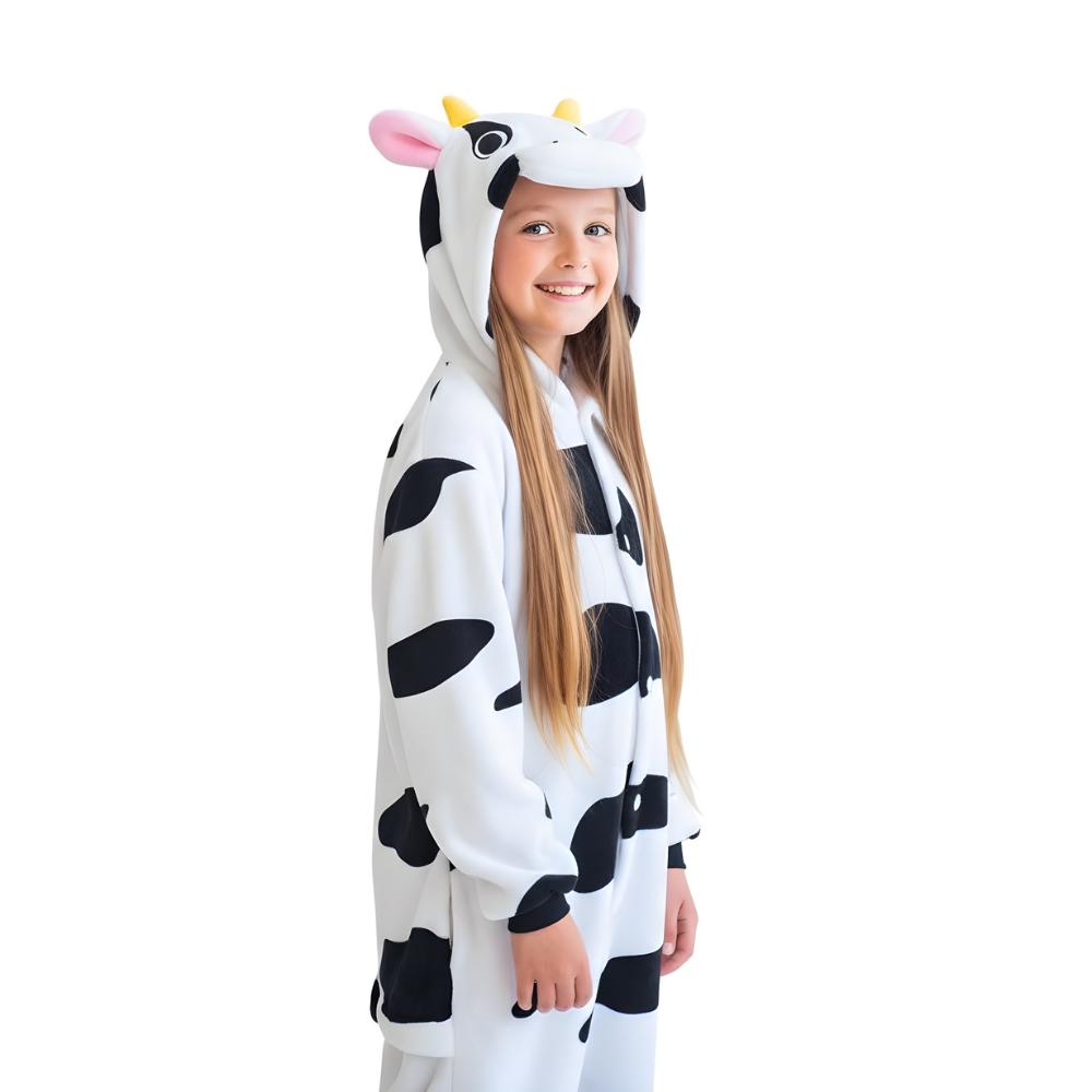 Piżama Onesie Kigurumi Kostium Przebranie Krowa Dzieci 95-105Cm
