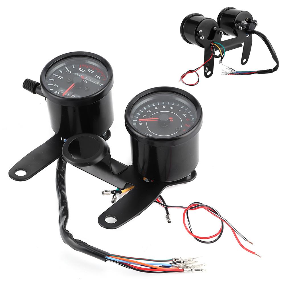 Универсальный мотоциклетный светодиодный одометр, тахометр, спидометр, прибор 12 В