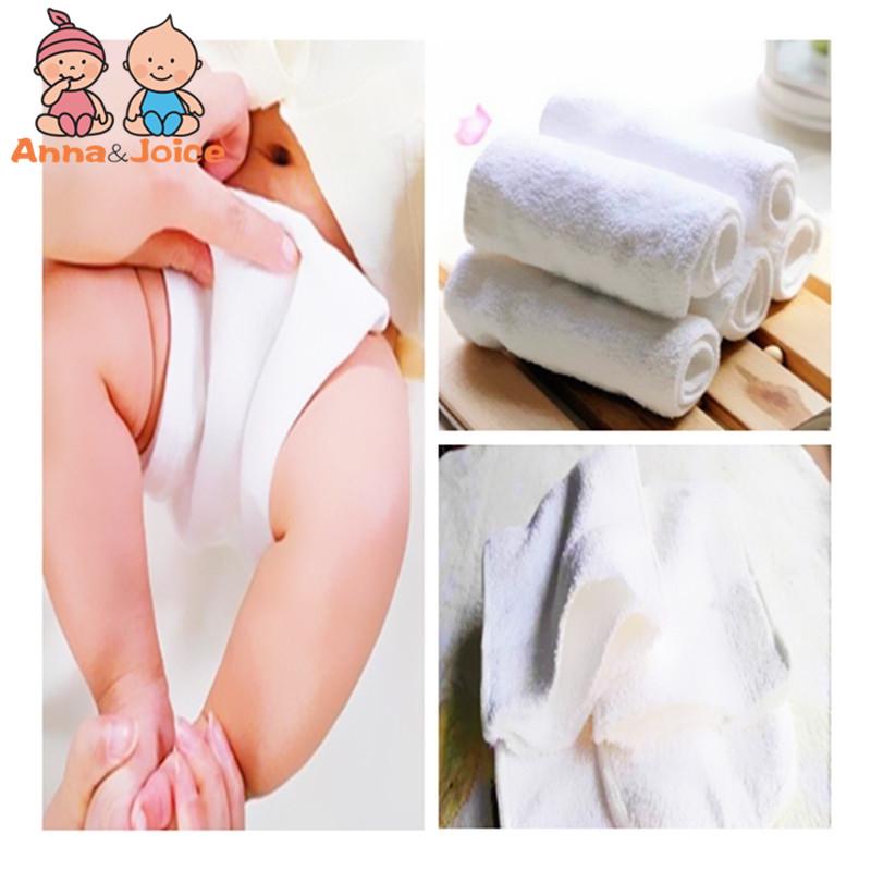 5pcs Baby Reusable Diaper Washable Ecological Cotton Diapers 3 Layers Cloth Nappies for Children Breathable Absorbent