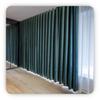 Wave Curtain Tape with a holder every 107mm, 1 meter, Black