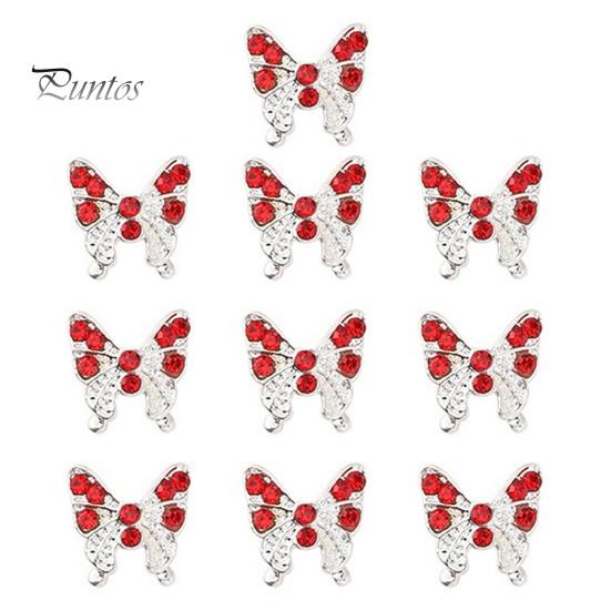 10 шт., подвески для ногтей в виде бабочек, блестящие стразы, инкрустация из искусственного кристалла, 3D подвески, аксессуары для маникюра «сделай сам», ювелирные изделия для дизайна ногтей, украшения для чехла для телефона, украшения для ногтей