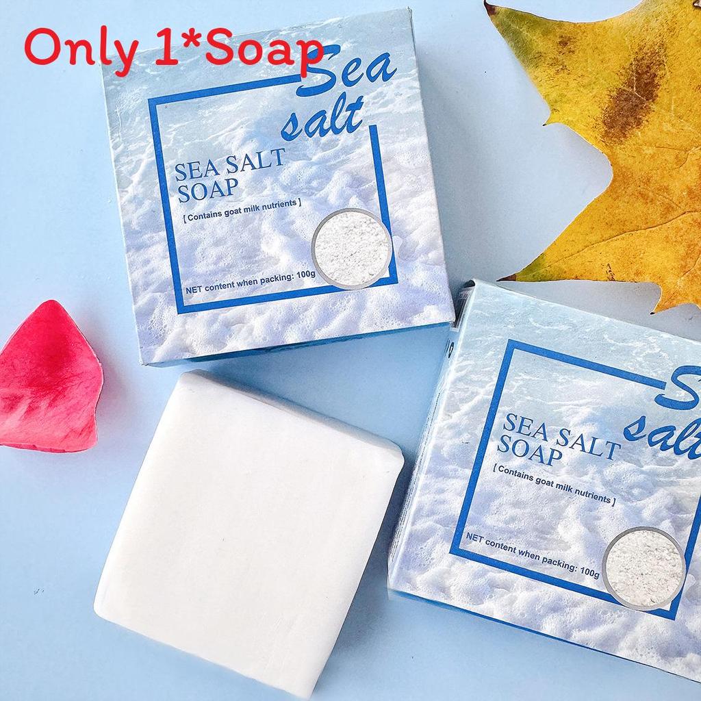 Sheep Milk Square Sea Salt Soap With Glycerin For Adult Daily Moisturizing And Nourishing