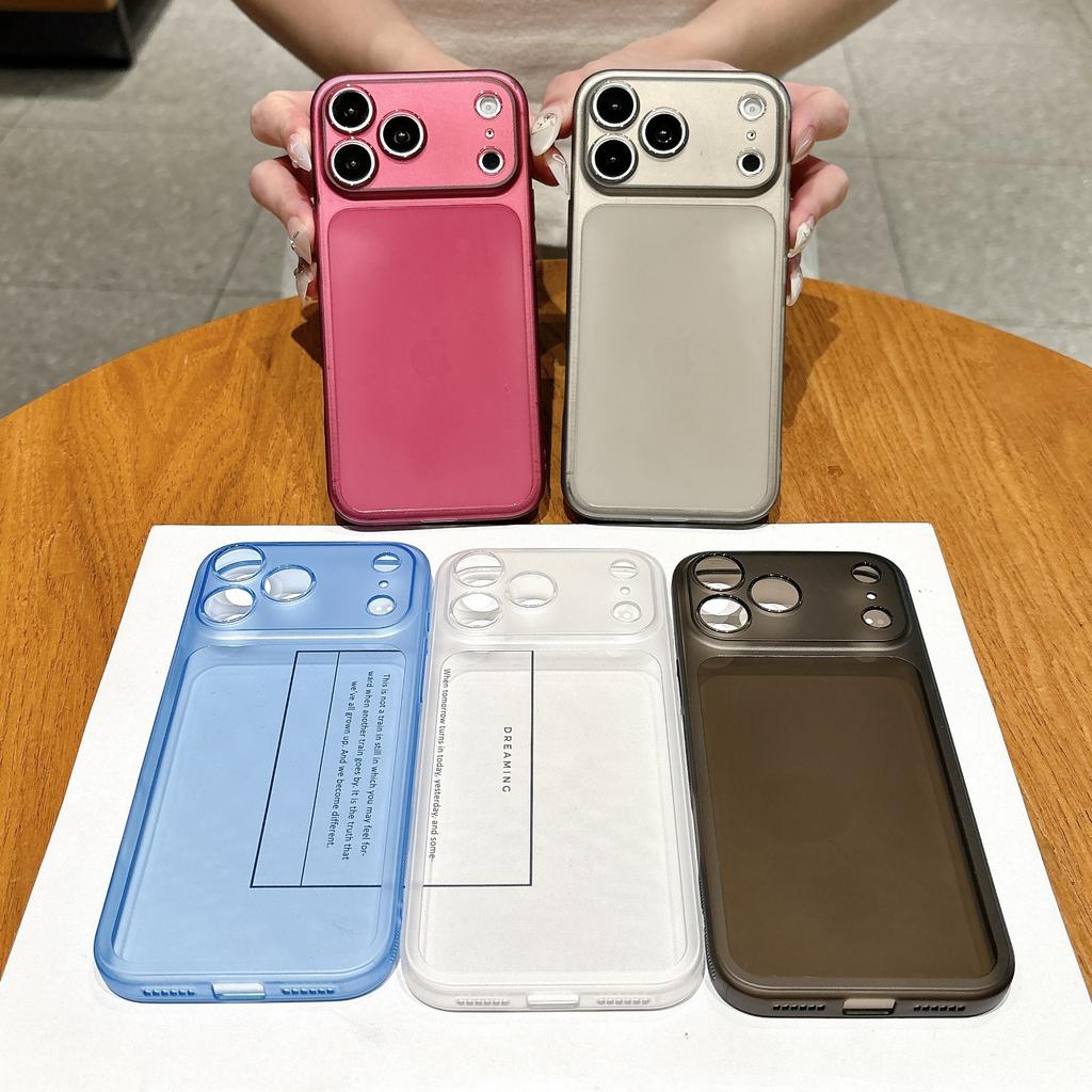 Slim non-slip edge for Apple iPhone17 Pro max mobile phone case 16/15/14/13 matte 12 simple