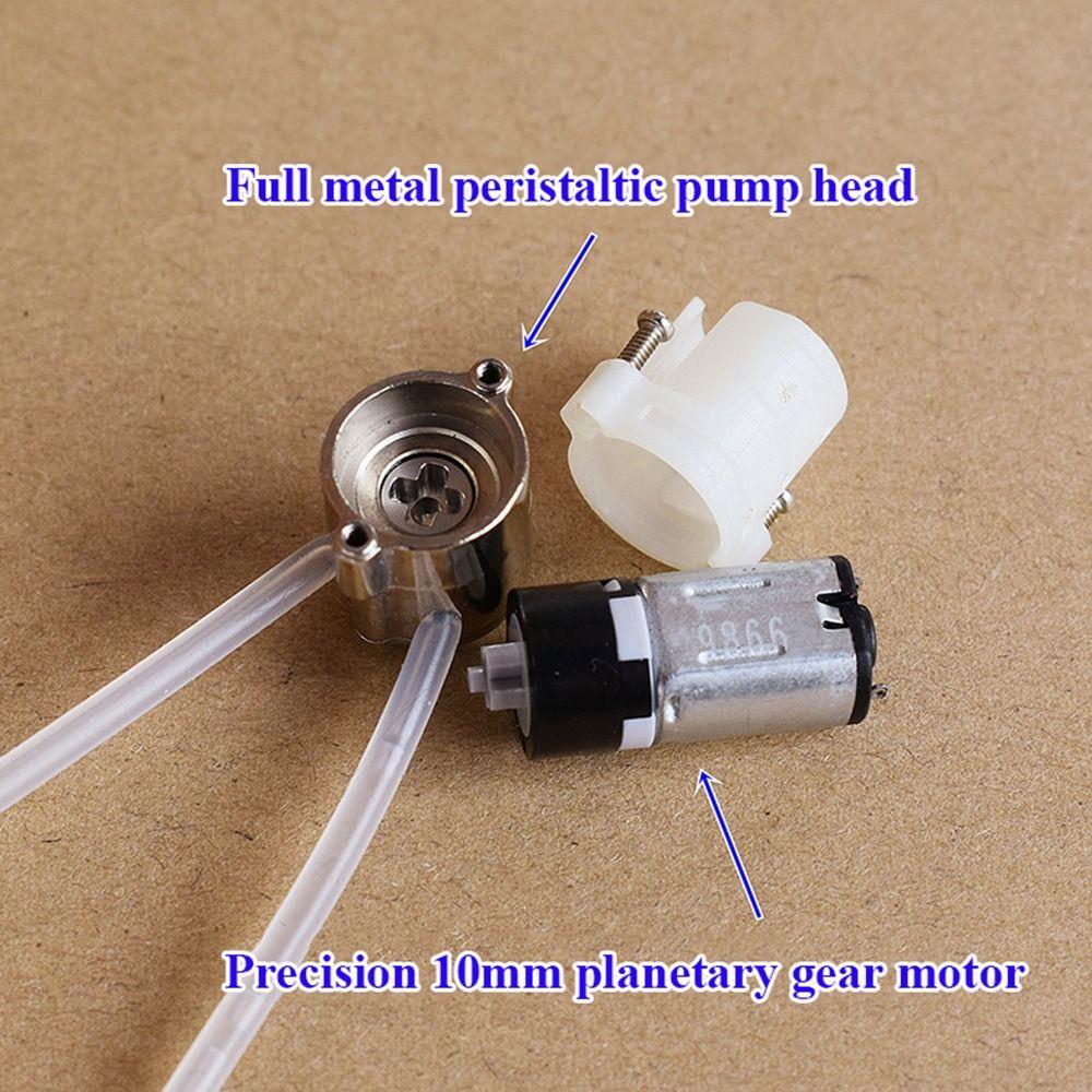 1Pcs 10mm Planetary Gear Mini Dosing Pump DC3V 3.7V Metering Pump Squeezing Pump  for Lab Analyzer