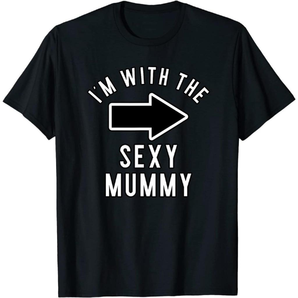 Couples Halloween Costume Shirts I'm with The Sexy Mummy T-Shirt, Long Sleeve Shirt, Sweatshirt, Hoodie