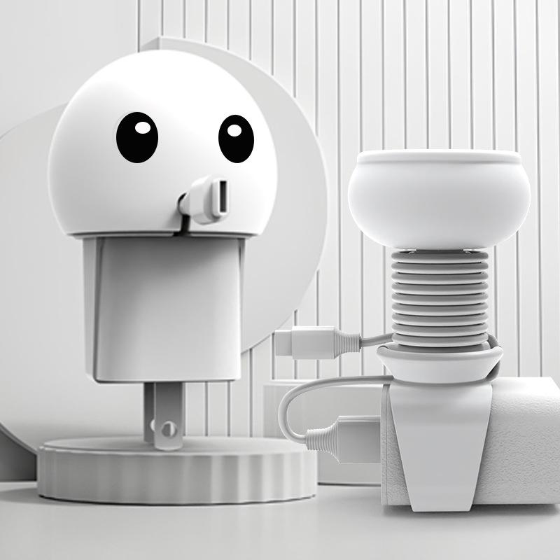 Силиконовый органайзер для кабеля милый мультяшный протектор для зарядки портативная пряжка для дата-кабеля фиксирующая лента настольная пряжка для хранения кабеля