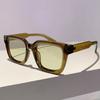 Роскошный брендовый дизайнер, классические винтажные квадратные солнцезащитные очки для женщин и мужчин, оливково-зеленые солнцезащитные очки, трендовые панк-популярные солнцезащитные очки для путешествий
