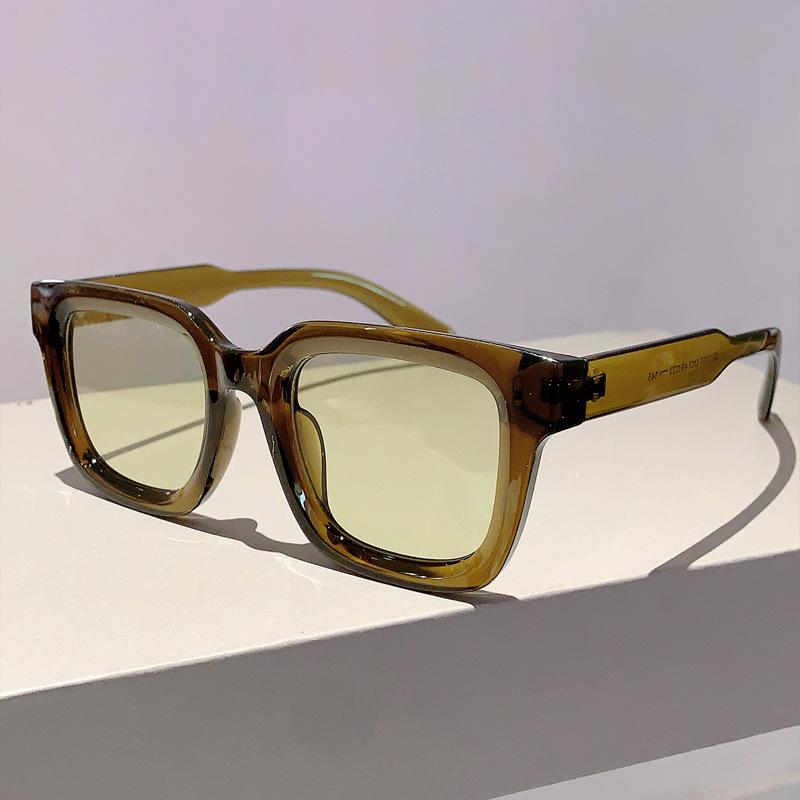 Роскошный брендовый дизайнер, классические винтажные квадратные солнцезащитные очки для женщин и мужчин, оливково-зеленые солнцезащитные очки, трендовые панк-популярные солнцезащитные очки для путешествий