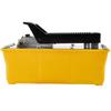 Air Hydraulic Pump, 10,000 PSI Hydraulic Foot Pump, 1/2 Gal Reservoir Foot Operated Air/Hydraulic Pump, with Hose and Spray Gun for Heavy Machinery