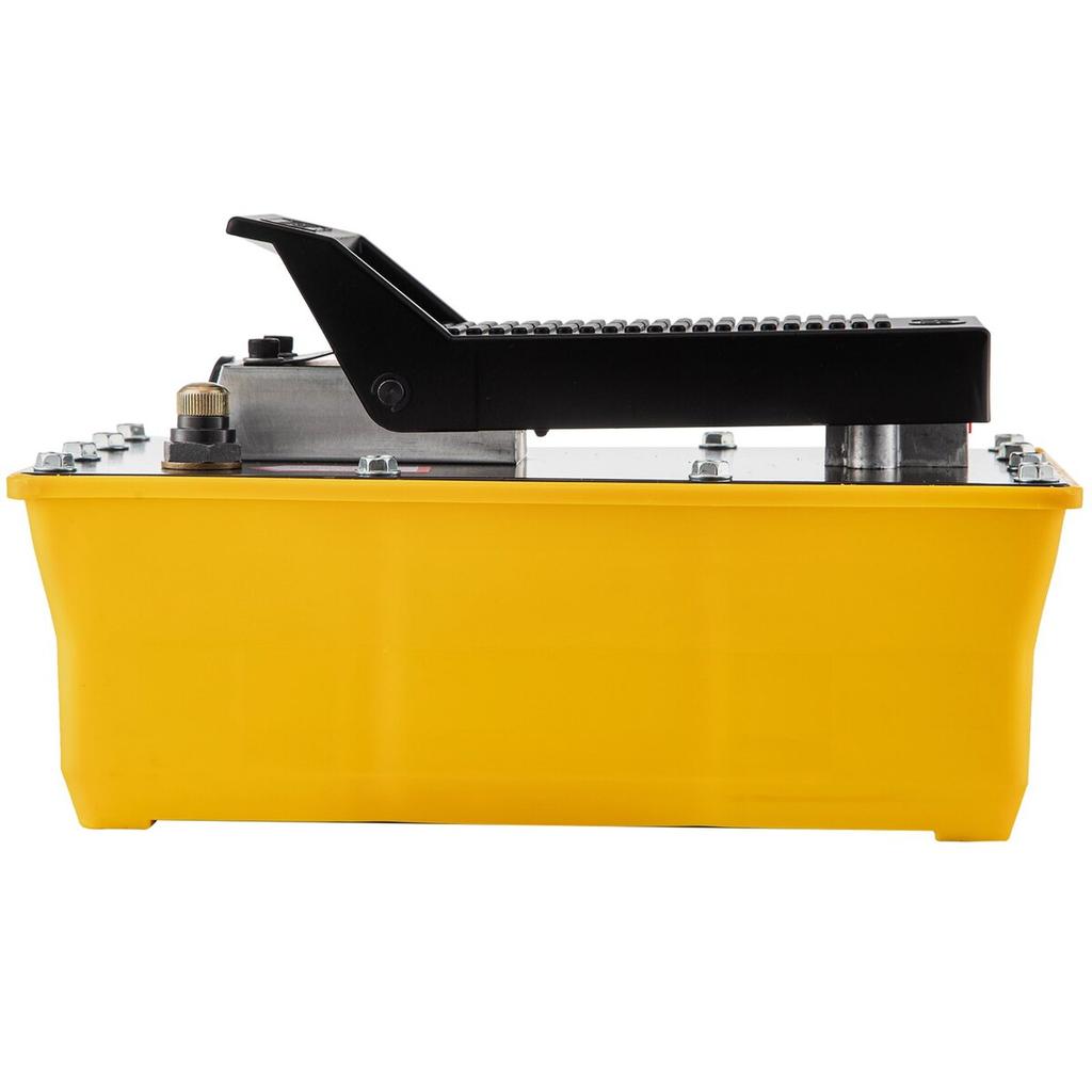 Air Hydraulic Pump, 10,000 PSI Hydraulic Foot Pump, 1/2 Gal Reservoir Foot Operated Air/Hydraulic Pump, with Hose and Spray Gun for Heavy Machinery