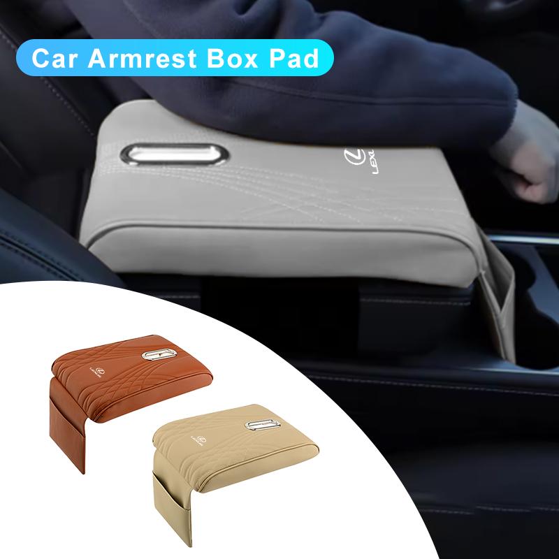 JEQS5 Car Seat Armrest Box Pad Console Storage Protector Cover Accessories For Lexus UX250h RX450h CT200h RX400h NX300h RX350 RX300 GX