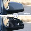 For BMW 5-Series E60 E61 LCI Sedan 2008 2009 2010 Glossy Black Carbon Fiber Look Sticker Style Rear View Mirror Cover
