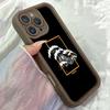 JT66 Черный Эстетичный Японские Волны Чехол для Телефона iPhone 17 Pro Max Samsung S26 S25 A17 A16 A07 A56 Xiaomi 15T Redmi Note 14 Pro Plus Мягкий ТПУ Чехол-Обложка