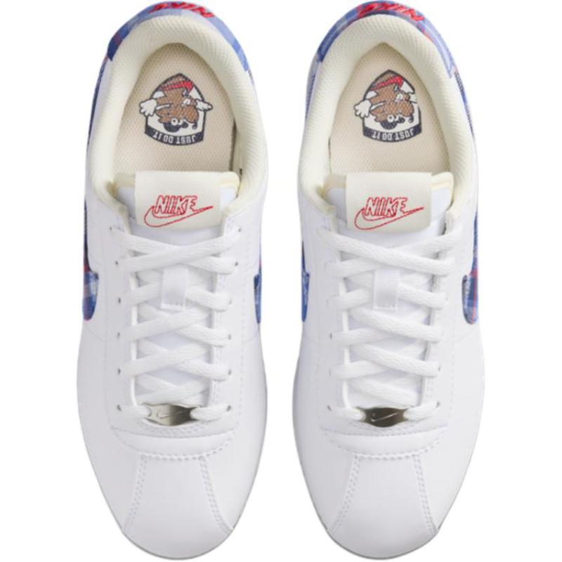 Nike Cortez Износостойкие Низкие Кроссовки для Подростков Белые IH7340-191