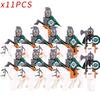 Средневековый Рыцарь Лорд Воин Рохана Шлем Щит Оружие Доспехи Аксессуары Фигурки Королевской Гвардии Строительные Блоки Детские Игрушки подарки
