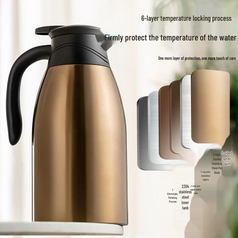 ASD 304 Stainless Steel Vacuum Insulated Thermal Pot 1.5L