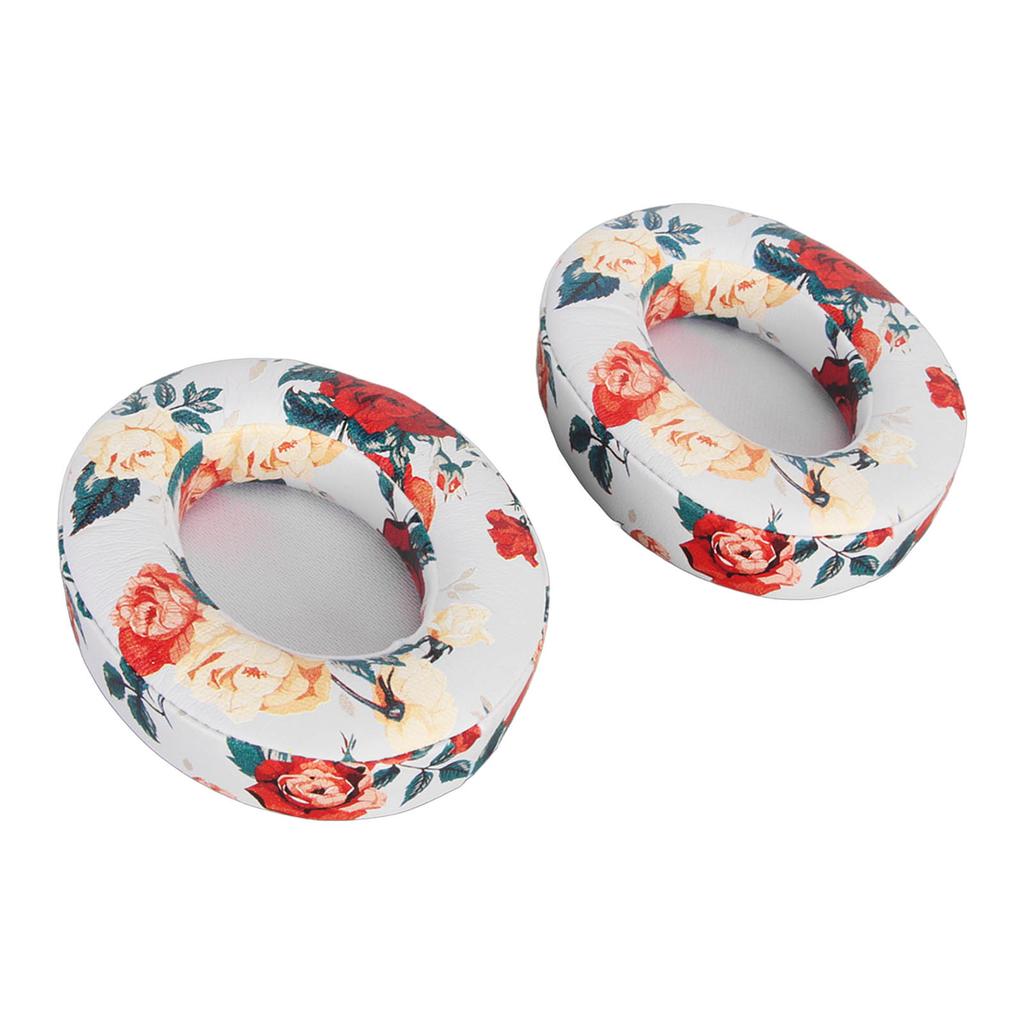 Replacement Ear Cushions Professional Soft Protein Leather Soundproof Memory Foam Print Ear Pads for Studio 2 Studio 3