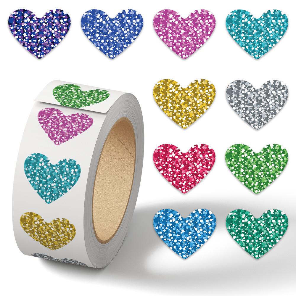Cartoon Holiday Gift Sealing Stickers - 500 Self-Adhesive Journal Stickers per Roll