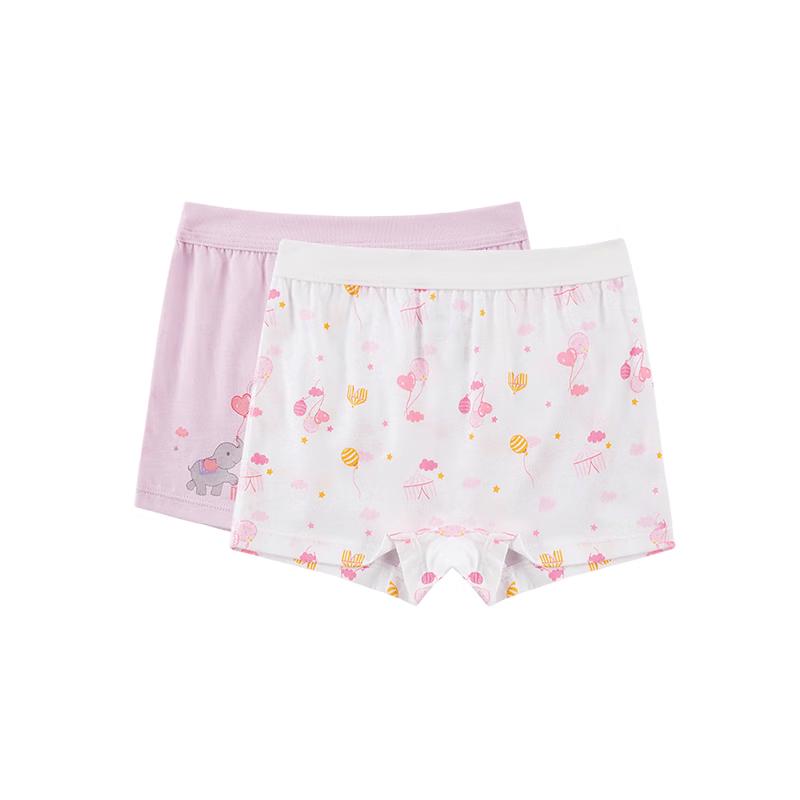 Purcotton Children's Soft Cotton Boxer Briefs 2-Pack