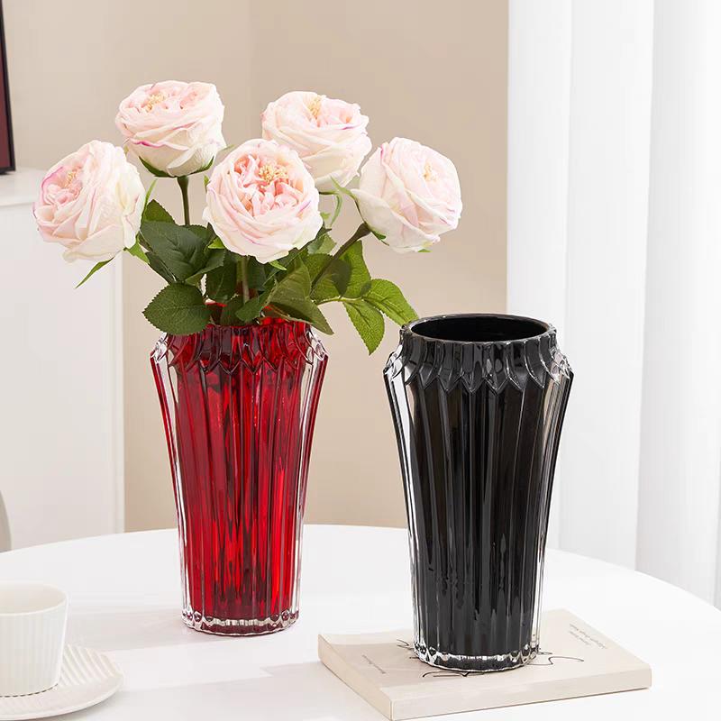 Ваза Стеклянная ваза Украшение дома Украшения Цветочная композиция Ваза для цветов