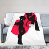 Warm Flannel Throw Blanket for Students Picnic Sofa Bed  Soft Wenda  Pinki Design Bedspread for Bedroom Home Use