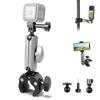 PULUZ GoPro Clamp Super Clamp with Strong Aluminum Alloy Camera Adjustable Bike Handlebar Strong Magic Ideal for and GoPro and DJI Osmo Action Mount,