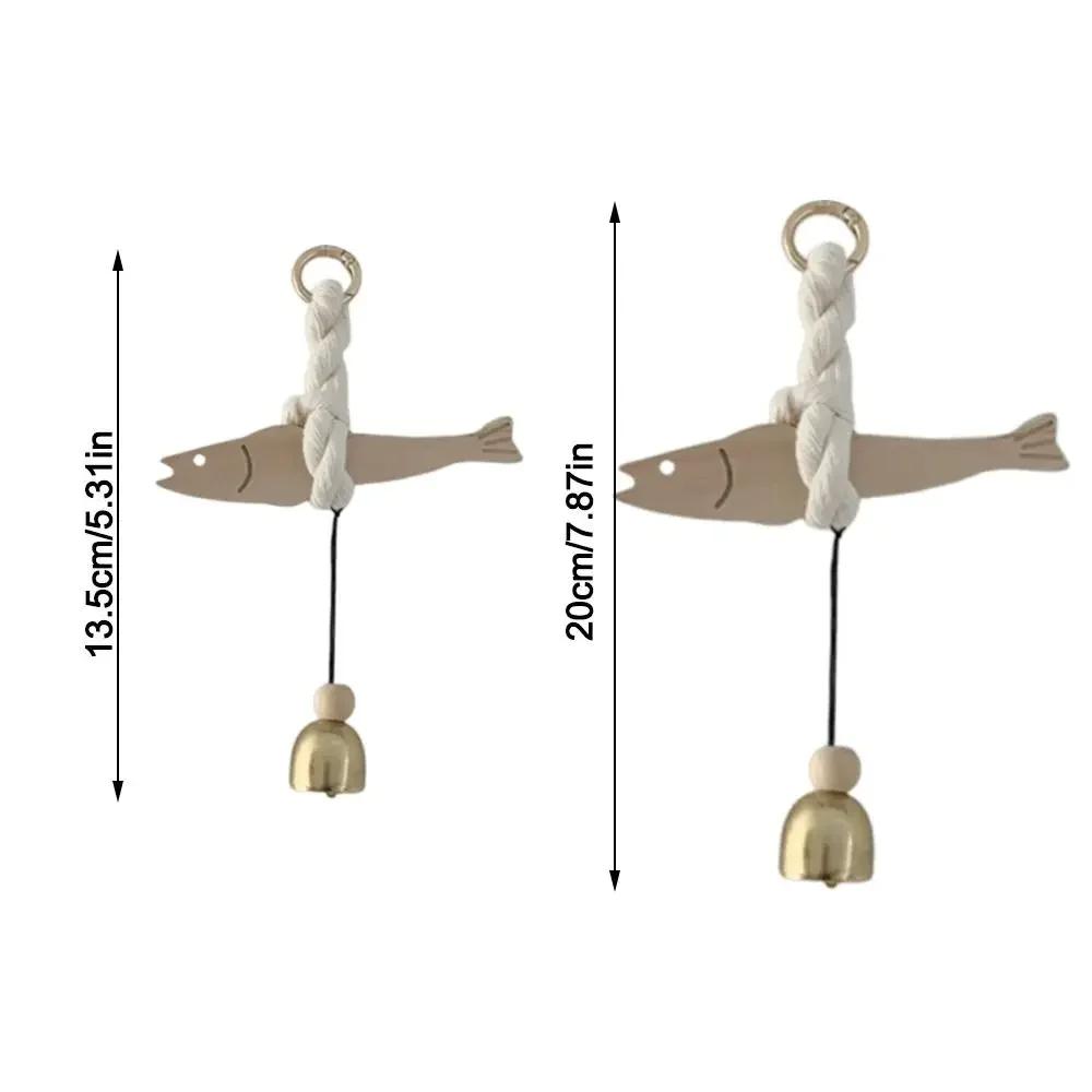 Funny Wooden Door Pendant Ultra-thin Fish Car Ornament Lightweight Saves Space Wall-mounting Fish Hangable Pollack Charm Crafts