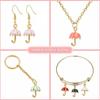 30pcs 3D Umbrella Vintage Bumbershoot Hanging Charms 6 Colors Enamel Charms  DIY Jewelry Making
