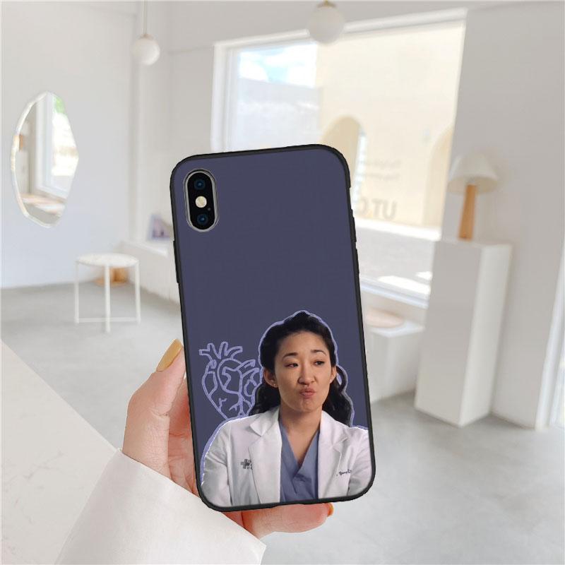 CJ62 Grey's Anatomy Soft Shell Phone Case for iPhone 16 15 14 13 12 Pro Max Plus Mini