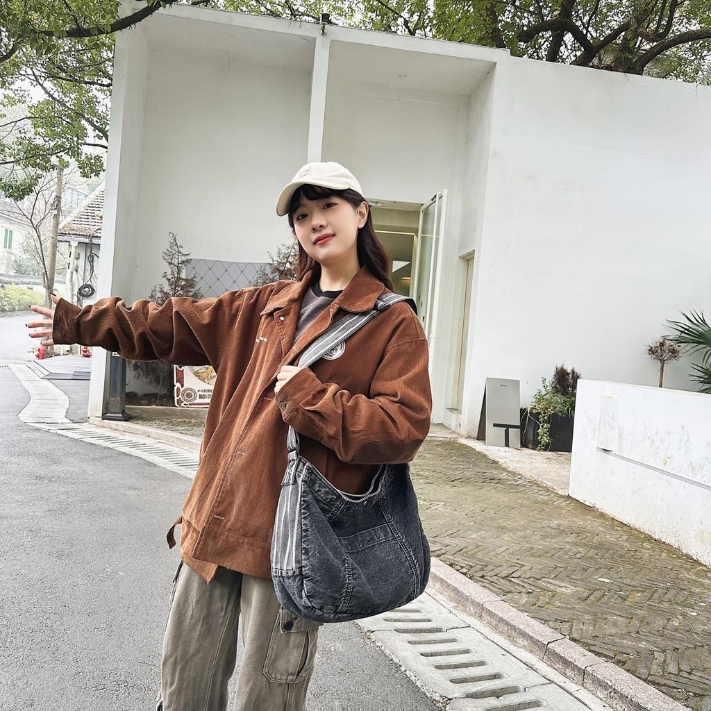 Винтажная джинсовая женская сумка большой емкости, модная однотонная женская сумка-мессенджер, простая квадратная женская сумка-тоут