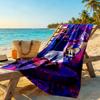Mbappe Personalized Text Beach Towel Super Soft Microfiber Quickdry Fabric Perfect For Traveling Yoga Camping And Swimming
