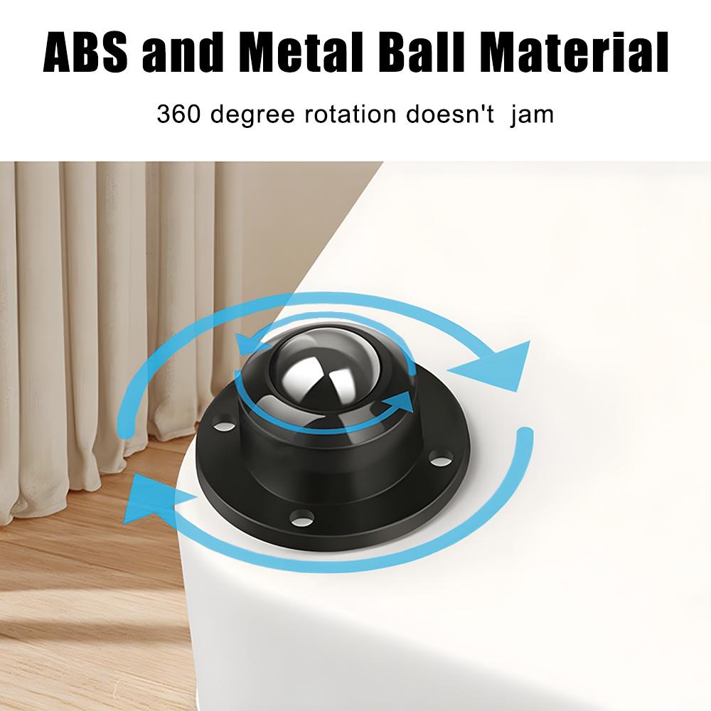 4 шт. мини-поворотные колеса из нержавеющей стали для настольных стульев, ролики с вращением на 360°, самоклеящиеся ролики, универсальное колесо