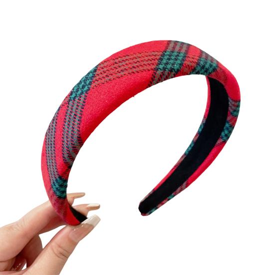 Рождественская красная повязка на голову винтажная широкая повязка для волос легкая противоскользящая петля для волос для женщин и девочек