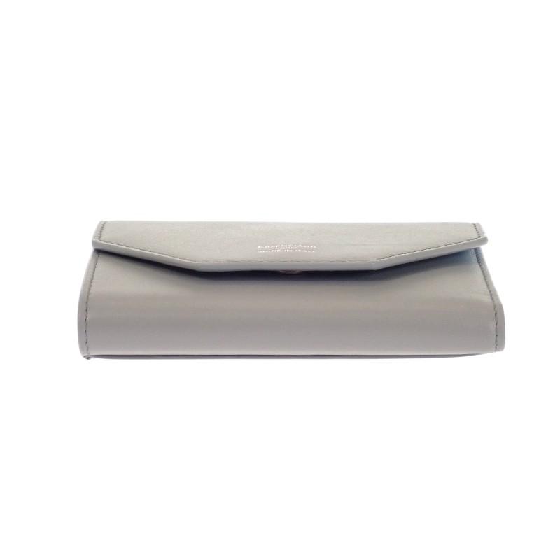 BALENCIAGA  7861732AABX1164 Tri-fold wallet gray/blue Calfskin Women