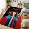 Personalized Name Princesses' Garden Living Room Non-Slip Area Rug Soft Carpet for Bedroom Kids Playroom Sofa,Office Home Decor Doormat