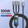 100 Вт 5 А 3 в 1 1,2 м кабель для быстрой зарядки Micro USB Type C кабель Lightning для iPhone Samsung Huawei Xiaomi телефон зарядное устройство USB C кабель для передачи данных