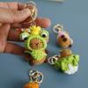 Wool Making Capybara Keychains Kapibala Crochet Keyrings Knitting Capybara Doll  Women Girls
