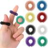 8pcs Spiky Sensory Finger Rings Acupressure Ring Spikey Great Fidget Ring for Kids Teens Adults Silent Stress Reducer Massager