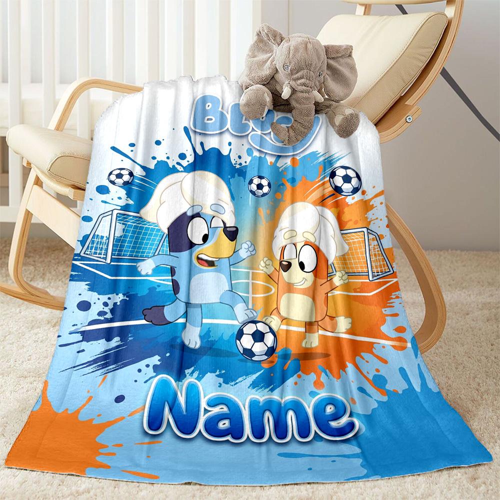 Christmas Penguins Celebration Personalized Name Blanket Gift Personalized Blanket Comfortable Great for Office Livingroom Living Room Couch