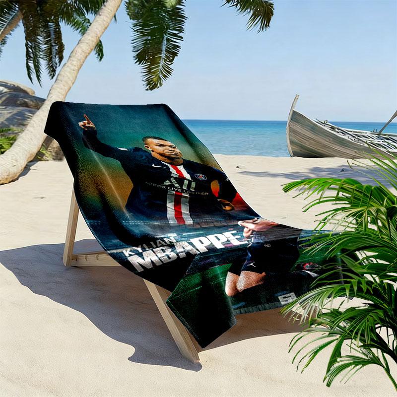 Kylian Mbappé Pride Beach Towel, Large Soft Quick Dry Towel for Beach Camping Swimming