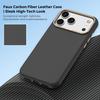 Защитный чехол из кожи с кевларовым узором и магнитом для iPhone 17 Pro Max