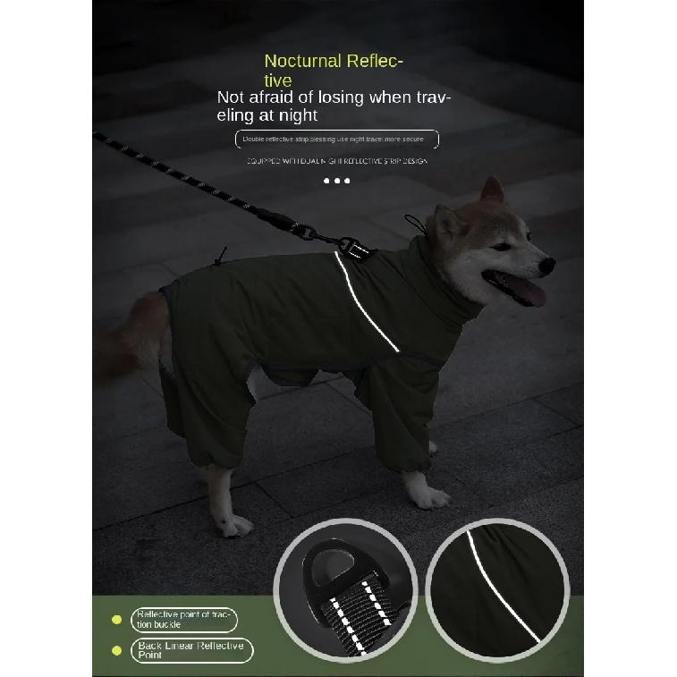 Dog Outdoor Jacket Waterproof Reflective Pet Coat Vest Winter Warm Cotton Dogs Clothing for Large Middle Dogs Labrador